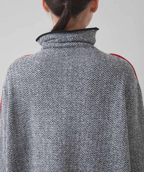 HIROKO KOSHINO / ヒロココシノ ニット・セーター | ヘリンボーンハイネックニットプルオーバー | 詳細4