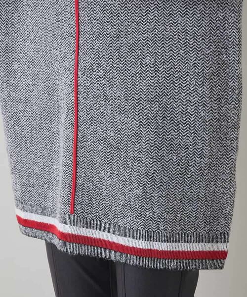 HIROKO KOSHINO / ヒロココシノ ニット・セーター | ヘリンボーンハイネックニットプルオーバー | 詳細6