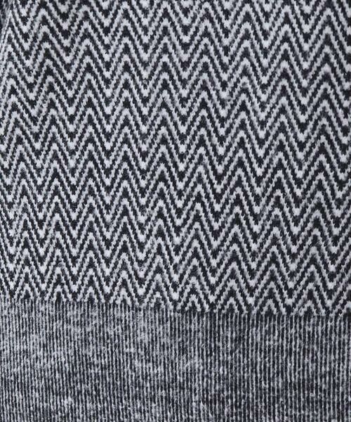 HIROKO KOSHINO / ヒロココシノ ニット・セーター | ヘリンボーンボートネックニットプルオーバー | 詳細7