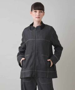 HIROKO KOSHINO / ヒロココシノ その他アウター | デニムリブジャケット/洗える