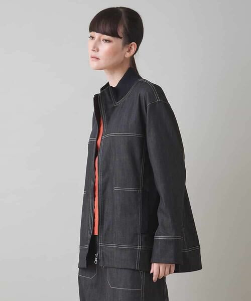 HIROKO KOSHINO / ヒロココシノ その他アウター | デニムリブジャケット/洗える | 詳細1