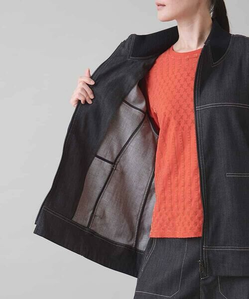 HIROKO KOSHINO / ヒロココシノ その他アウター | デニムリブジャケット/洗える | 詳細7