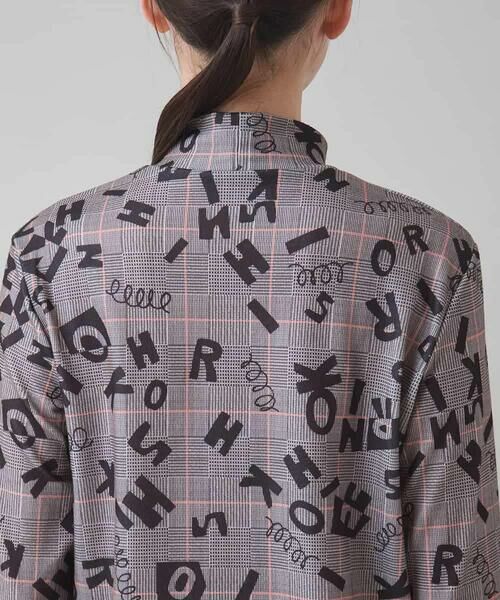 HIROKO KOSHINO / ヒロココシノ カットソー | ロゴモチーフチェック柄インナー/洗える | 詳細4
