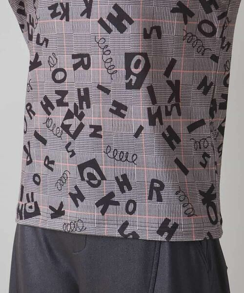 HIROKO KOSHINO / ヒロココシノ カットソー | ロゴモチーフチェック柄インナー/洗える | 詳細6