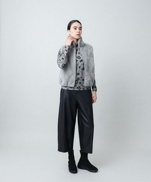 HIROKO KOSHINO / ヒロココシノ カットソー | ロゴモチーフチェック柄インナー/洗える | 詳細8