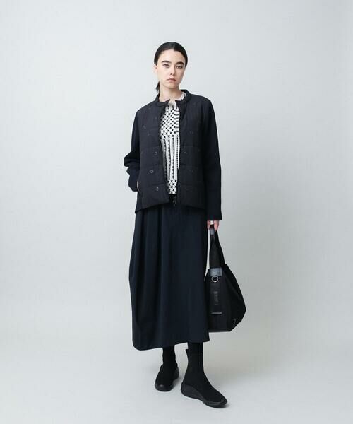 HIROKO KOSHINO / ヒロココシノ カットソー | 幾何チェック柄フロッキーインナー/日本製/洗える | 詳細10