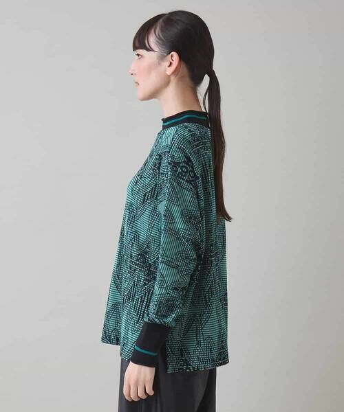 HIROKO KOSHINO / ヒロココシノ ニット・セーター | ボーダーラメジャカードニットプルオーバー/日本製/洗える | 詳細1