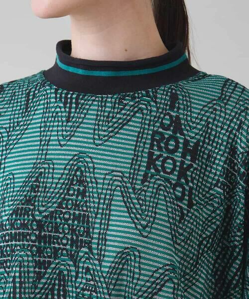 HIROKO KOSHINO / ヒロココシノ ニット・セーター | ボーダーラメジャカードニットプルオーバー/日本製/洗える | 詳細3
