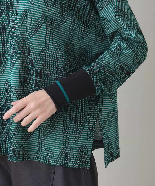 HIROKO KOSHINO / ヒロココシノ ニット・セーター | ボーダーラメジャカードニットプルオーバー/日本製/洗える | 詳細5