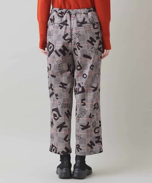 HIROKO KOSHINO / ヒロココシノ チノ・ワークパンツ | ロゴモチーフチェック柄パンツ/洗える | 詳細2