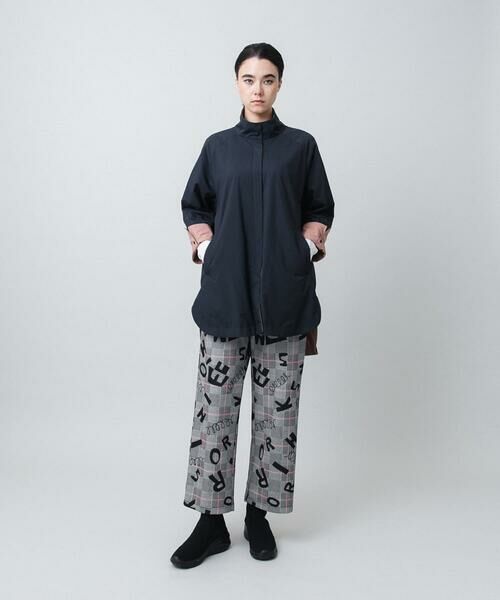 HIROKO KOSHINO / ヒロココシノ チノ・ワークパンツ | ロゴモチーフチェック柄パンツ/洗える | 詳細9