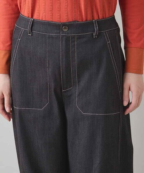 HIROKO KOSHINO / ヒロココシノ チノ・ワークパンツ | コクーンシルエットデニムパンツ/洗える | 詳細3
