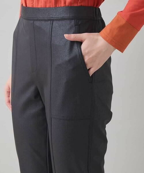 HIROKO KOSHINO / ヒロココシノ チノ・ワークパンツ | レザーライクスリムパンツ/洗える | 詳細4