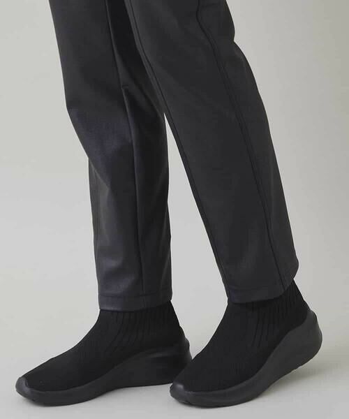 HIROKO KOSHINO / ヒロココシノ チノ・ワークパンツ | レザーライクスリムパンツ/洗える | 詳細6