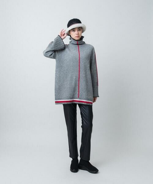 HIROKO KOSHINO / ヒロココシノ チノ・ワークパンツ | レザーライクスリムパンツ/洗える | 詳細8