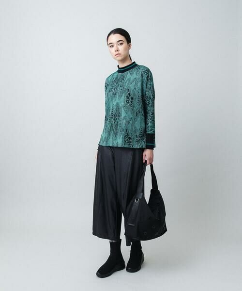HIROKO KOSHINO / ヒロココシノ その他パンツ | レザーライクワイドパンツ/洗える | 詳細10