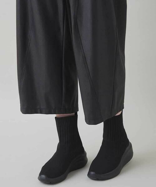 HIROKO KOSHINO / ヒロココシノ その他パンツ | レザーライクワイドパンツ/洗える | 詳細6