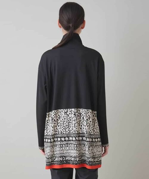 HIROKO KOSHINO / ヒロココシノ チュニック | ロゴモチーフ幾何柄プリントチュニック/日本製/洗える | 詳細2