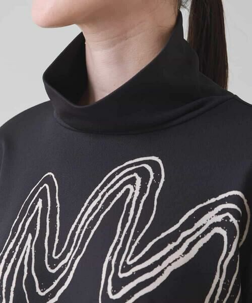 HIROKO KOSHINO / ヒロココシノ チュニック | ロゴモチーフ幾何柄プリントチュニック/日本製/洗える | 詳細3