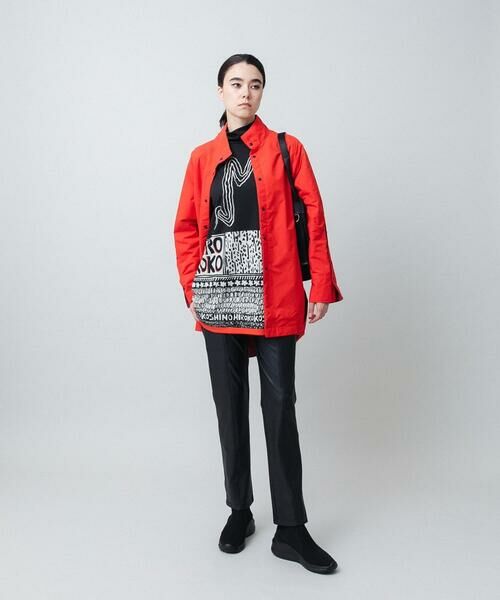 HIROKO KOSHINO / ヒロココシノ チュニック | ロゴモチーフ幾何柄プリントチュニック/日本製/洗える | 詳細7