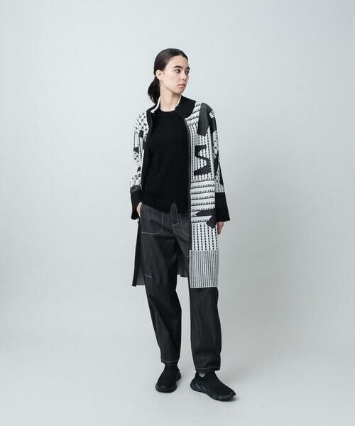 HIROKO KOSHINO / ヒロココシノ その他アウター | フロントジップニットコート/日本製/洗える | 詳細12