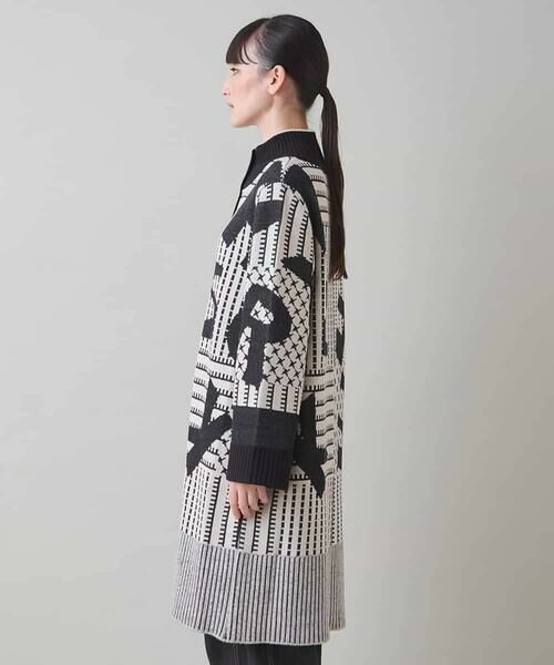 HIROKO KOSHINO / ヒロココシノ その他アウター | フロントジップニットコート/日本製/洗える | 詳細2