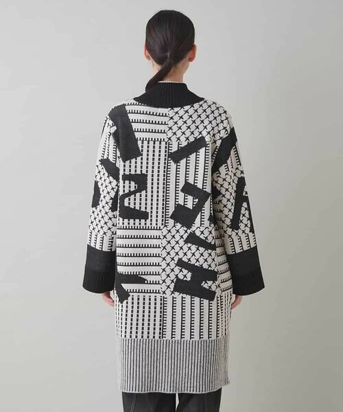 HIROKO KOSHINO / ヒロココシノ その他アウター | フロントジップニットコート/日本製/洗える | 詳細3