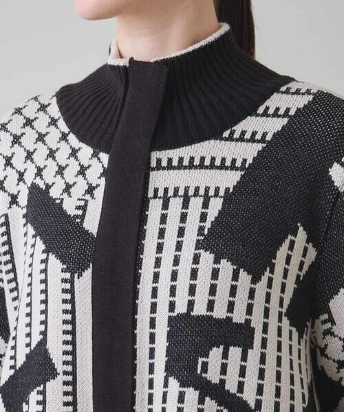 HIROKO KOSHINO / ヒロココシノ その他アウター | フロントジップニットコート/日本製/洗える | 詳細4