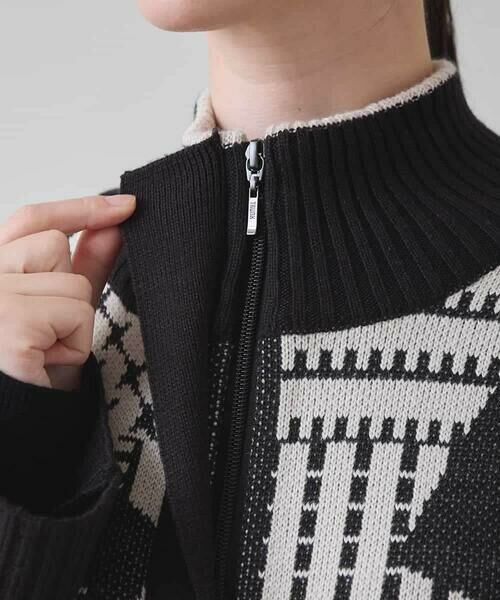 HIROKO KOSHINO / ヒロココシノ その他アウター | フロントジップニットコート/日本製/洗える | 詳細6