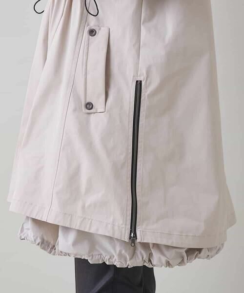 HIROKO KOSHINO / ヒロココシノ その他アウター | レイヤード風デザインタフタコート/洗える | 詳細12