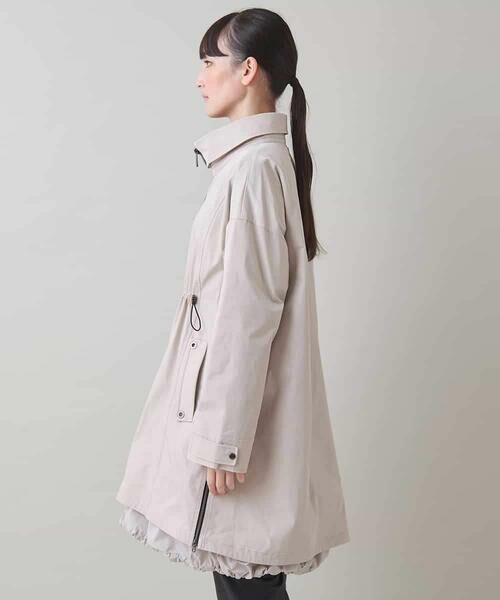 HIROKO KOSHINO / ヒロココシノ その他アウター | レイヤード風デザインタフタコート/洗える | 詳細2
