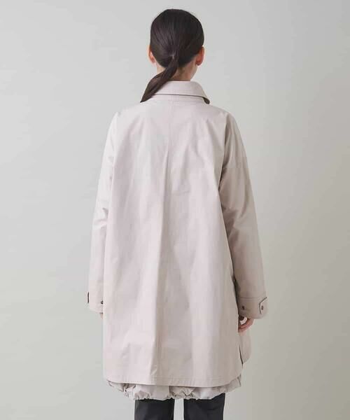 HIROKO KOSHINO / ヒロココシノ その他アウター | レイヤード風デザインタフタコート/洗える | 詳細3
