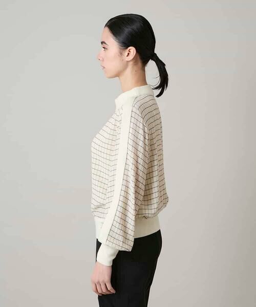HIROKO KOSHINO / ヒロココシノ その他トップス | 先染めチェックリブジョイントプルオーバー/日本製 | 詳細1