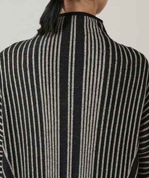 HIROKO KOSHINO / ヒロココシノ ロング・マキシ丈ワンピース | 立体ストライプデザインニットワンピース /日本製 | 詳細5