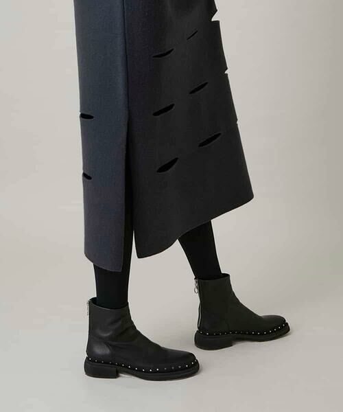 HIROKO KOSHINO / ヒロココシノ ロング・マキシ丈ワンピース | スラッシュデザインニットワンピース | 詳細11