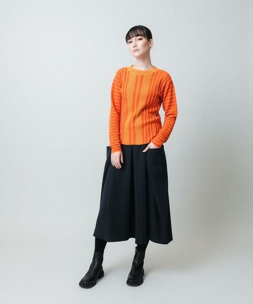HIROKO KOSHINO / ヒロココシノ ニット・セーター | 立体ストライプニットプルオーバー/日本製 | 詳細11