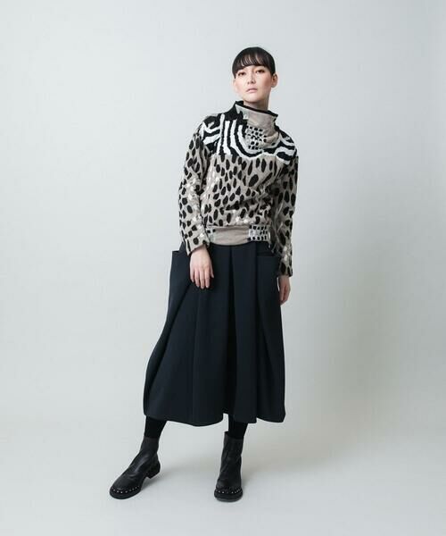 HIROKO KOSHINO / ヒロココシノ ロング・マキシ丈スカート | 立体フレアダンボールスカート /日本製 | 詳細8