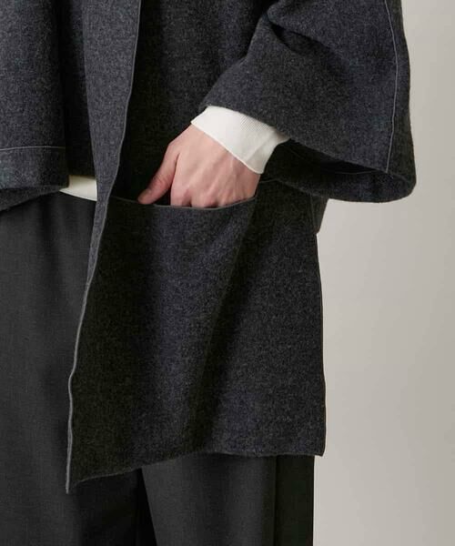 HIROKO KOSHINO / ヒロココシノ その他アウター | ストールカラーデザインショートコート /日本製 | 詳細7