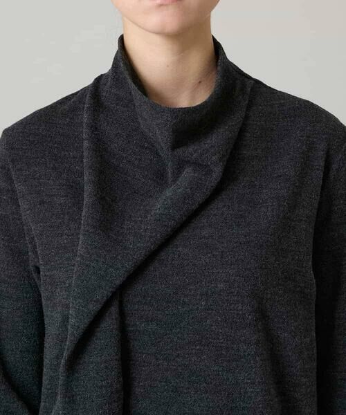 HIROKO KOSHINO / ヒロココシノ カットソー | アシンメトリードレープデザインカットソー /日本製 | 詳細3