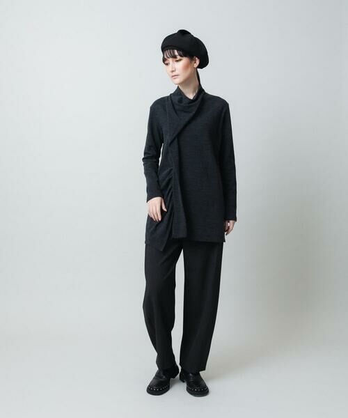 HIROKO KOSHINO / ヒロココシノ カットソー | アシンメトリードレープデザインカットソー /日本製 | 詳細9