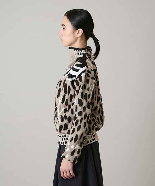 HIROKO KOSHINO / ヒロココシノ ニット・セーター | 膨れジャカードデザインニットプルオーバー/日本製 | 詳細1