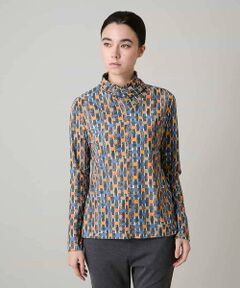 HIROKO KOSHINO / ヒロココシノ カットソー | ブロックアートプリントジャージーカットソー/日本製/洗える