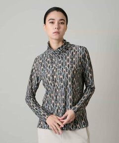 HIROKO KOSHINO / ヒロココシノ カットソー | ブロックアートプリントジャージーカットソー/日本製/洗える