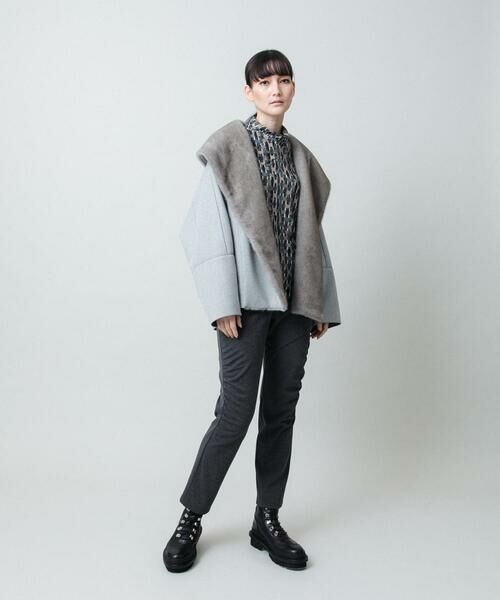 HIROKO KOSHINO / ヒロココシノ カットソー | ブロックアートプリントジャージーカットソー/日本製/洗える | 詳細4