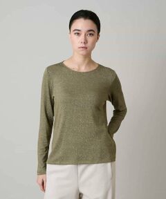 HIROKO KOSHINO / ヒロココシノ カットソー | ラメジャージーベーシックカットソー