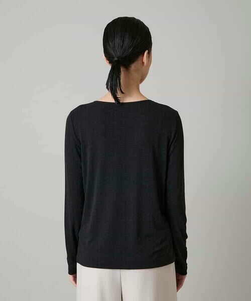 HIROKO KOSHINO / ヒロココシノ ニット・セーター | ハイストレッチレーヨンニットプルオーバー/日本製 | 詳細2