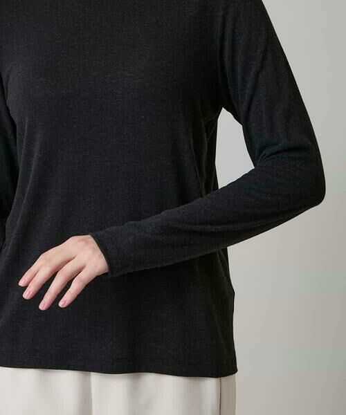 HIROKO KOSHINO / ヒロココシノ ニット・セーター | ハイストレッチレーヨンニットプルオーバー/日本製 | 詳細5