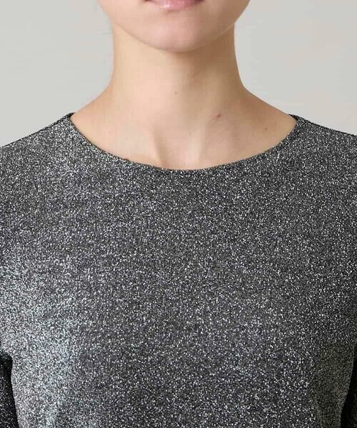 HIROKO KOSHINO / ヒロココシノ カットソー | シャイニーラメジャージーカットソー/日本製/洗える | 詳細3