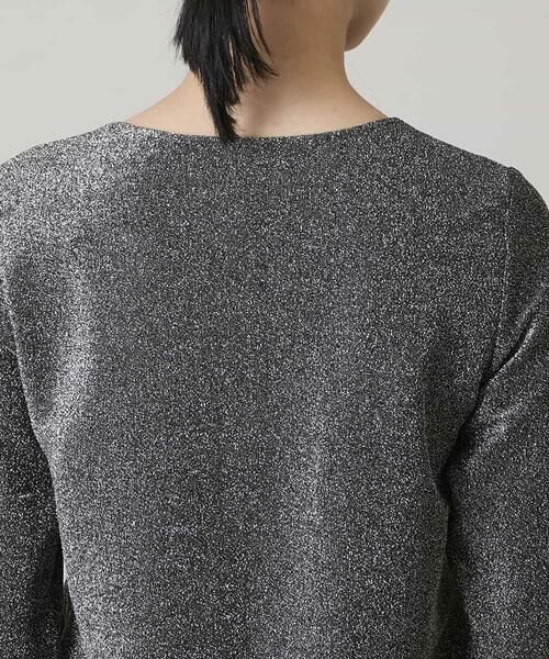 HIROKO KOSHINO / ヒロココシノ カットソー | シャイニーラメジャージーカットソー/日本製/洗える | 詳細4