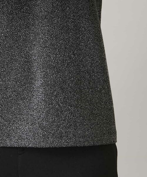 HIROKO KOSHINO / ヒロココシノ カットソー | シャイニーラメジャージーカットソー/日本製/洗える | 詳細6